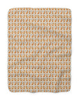 Golden Glamour Paws - Luxe Licks for Regal Retrievers Sherpa Fleece Blanket