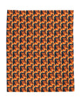 Rottweiler Chic Pawsitivity Velveteen Plush Blanket