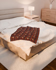 Boxer Blossom Tapestry Delight Velveteen Plush Blanket