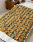 Royal Rottie Regalia Velveteen Plush Blanket