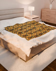 Royal Rottie Regalia Velveteen Plush Blanket