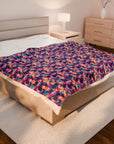 Dazzling Bulldog Chic Velveteen Plush Blanket