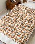 Cozy Dog Lover Blanket - Velveteen Plush Throw for Warmth & Comfort