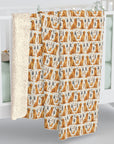Golden Glamour Paws - Luxe Licks for Regal Retrievers Sherpa Fleece Blanket