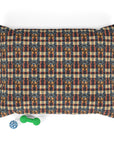 Pawsome Rottweiler Royalty Plaid Pet Bed