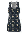 Frenchie Celestial Soar Women's Racerback Dress