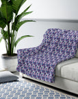 Funky Geometric Boxerista Sherpa Fleece Blanket