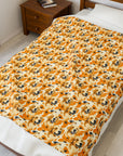 Golden Glitz 'n Glamour Woofwear Velveteen Plush Blanket