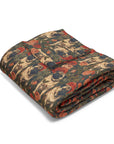 Blooming Pug Paradise Arctic Fleece Blanket