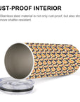 20oz Skinny Stainless Steel Straight Cup-With Lid