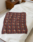 Boxer Blossom Tapestry Delight Velveteen Plush Blanket
