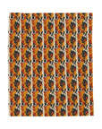 Chic Frenchie Charm Velveteen Plush Blanket