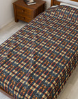 Pawsome Rottweiler Royalty Plaid Velveteen Plush Blanket