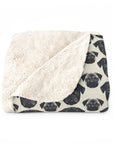 Pugalicious Enchantment Sherpa Fleece Blanket