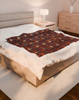 Boxer Blossom Tapestry Delight Velveteen Plush Blanket