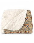 Bowtie Boxer Bliss Sherpa Fleece Blanket