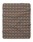 Pawsome Rottweiler Royalty Plaid Sherpa Fleece Blanket