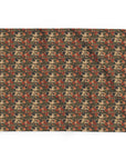 Blooming Pug Paradise Arctic Fleece Blanket