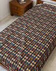 Pawsome Rottweiler Royalty Plaid Velveteen Plush Blanket