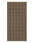 Dazzling Dachsund Blossoms & Foliage Mink-Cotton Towel