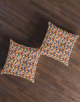 Bloom Pup Frenchietastic Splatter Tufted Floor Pillow, Square