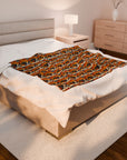 Chic Frenchie Charm Velveteen Plush Blanket