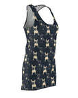 Frenchie Celestial Soar Women's Racerback Dress