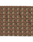 Blooming Pug Paradise Arctic Fleece Blanket
