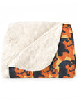 Rottweiler Chic Pawsitivity Sherpa Fleece Blanket
