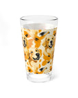 Golden Glitz 'n Glamour Woofwear Mixing Glass, 16oz