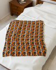 Chic Frenchie Charm Velveteen Plush Blanket
