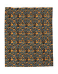 Ruffle Rottie Glamourific Velveteen Plush Blanket