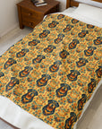 Royal Rottie Regalia Velveteen Plush Blanket