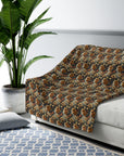 Beagle Blossoms Sherpa Fleece Blanket
