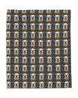 Wildwood Wanderlust Bulldog Velveteen Plush Blanket