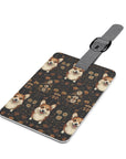 Nighttime Corgi Glow Stride Luggage Tag
