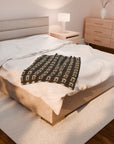Wildwood Wanderlust Bulldog Velveteen Plush Blanket