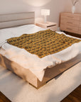 Royal Rottie Regalia Velveteen Plush Blanket