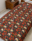 Pug Paradise Playpen Velveteen Plush Blanket