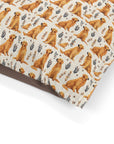 Golden Glamour Paws - Luxe Licks for Regal Retrievers Pet Bed