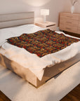 Yorkie Charm Twins Velveteen Plush Blanket