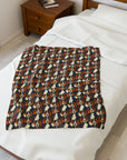 Beagle Glimmer Gaze Glamour Velveteen Plush Blanket