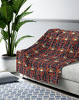 Boxer Blossom Tapestry Delight Sherpa Fleece Blanket