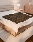 Ruffle Rottie Glamourific Velveteen Plush Blanket