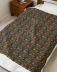 Ruffle Rottie Glamourific Velveteen Plush Blanket