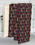 Chic Canine Checkmate - Frenchie Edition Sherpa Fleece Blanket