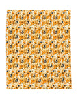 Golden Glitz 'n Glamour Woofwear Velveteen Plush Blanket