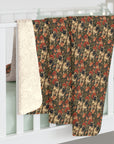Blooming Pug Paradise Sherpa Fleece Blanket