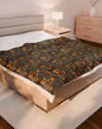 Ruffle Rottie Glamourific Velveteen Plush Blanket