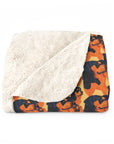 Rottweiler Chic Pawsitivity Sherpa Fleece Blanket